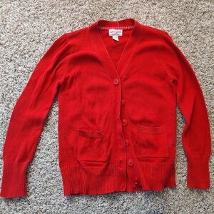 Cat & Jack Girls Red Cardigan